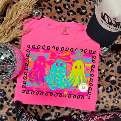 Neon Girly Pop Spooky Tee