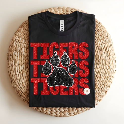 Tigers glitter - toddler /youth