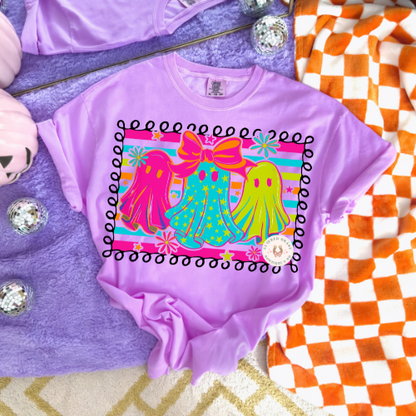 Neon Girly Pop Spooky Tee