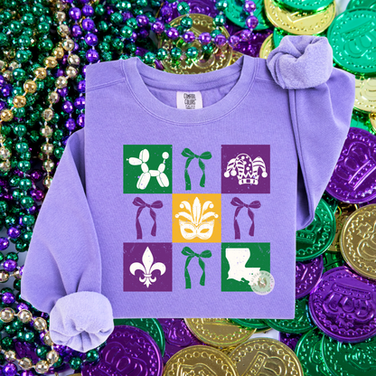 Mardi Gras Block Party Sweatshirt