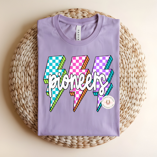 Pioneers Checkered Lightening bolts  - Toddler/Youth