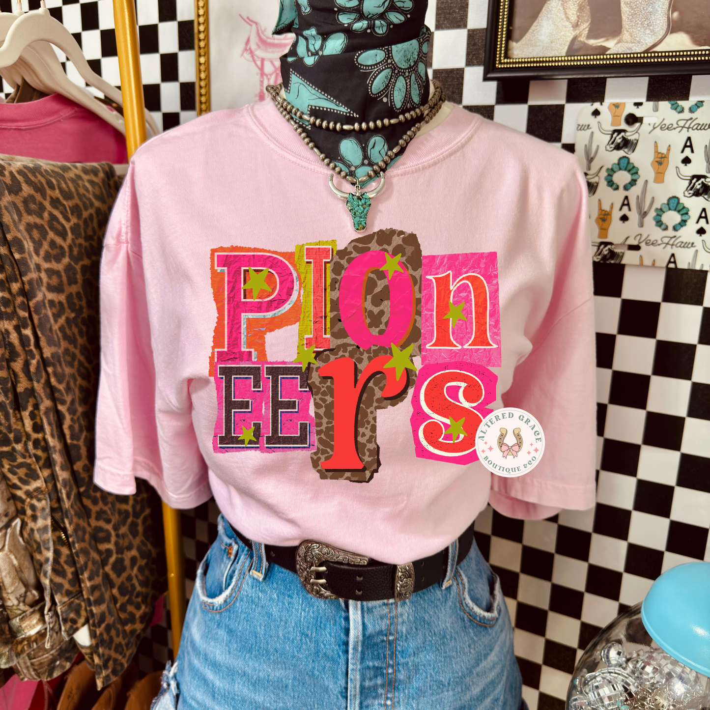 Pioneers Crazy Letters Tee