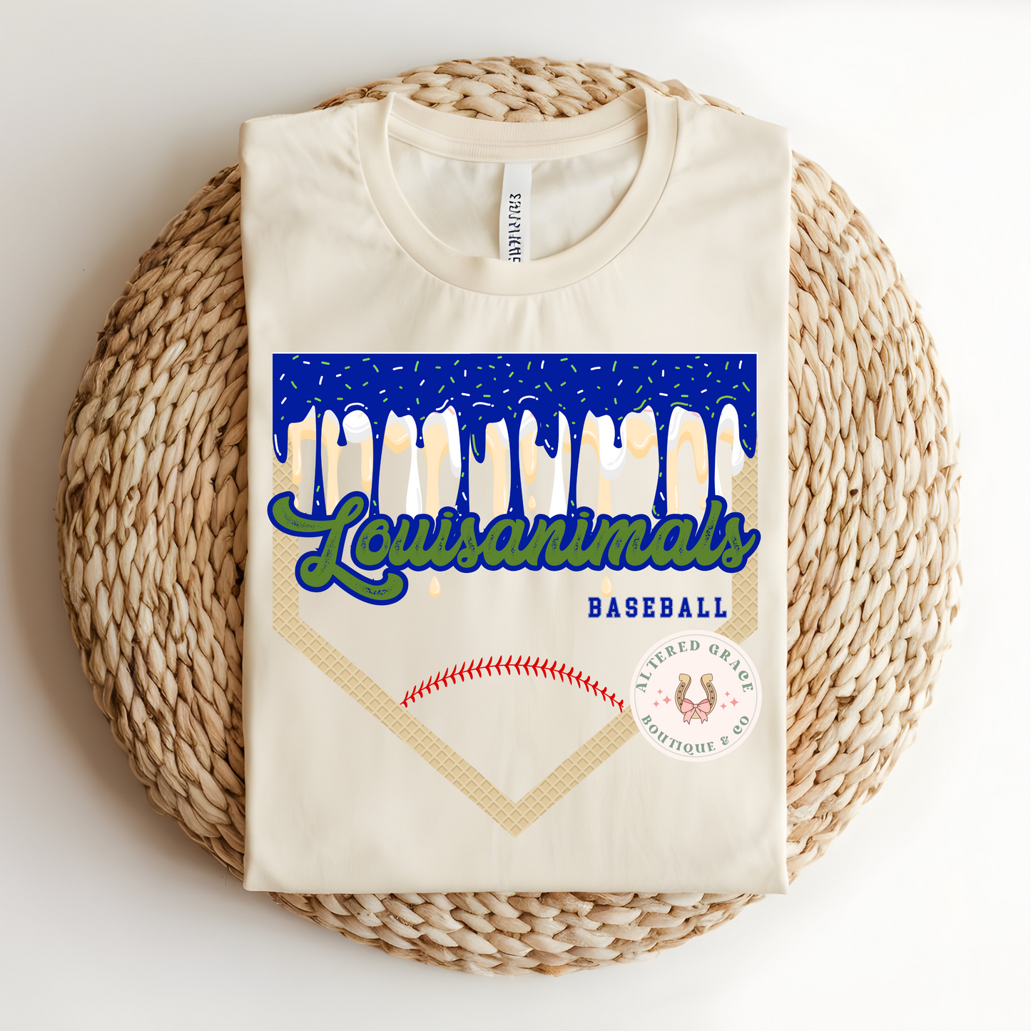 Louisianimals Baseball Drip - Youth